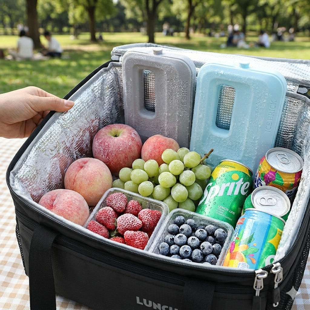LUNCHGO® Ice Packs for Lunch Boxes & Lunch Bag - Quick Freeze Ice Pack Space Saving Freezer Packs - Reusable Slim Original Cool Pack - Cooler Accessories for Beach, Camping and Fishing