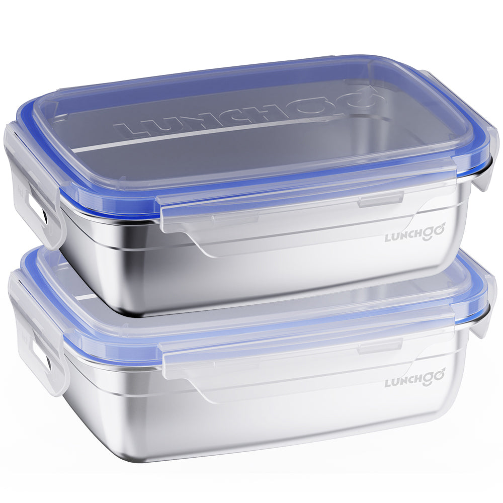 LUNCHGO® [1 Piece 5-Cup (1.2L) Stainless Steel Container for G1 Electric Lunch Box Replacement, 316 Inner Bowl with Airtight Lid, Dishwasher Safe