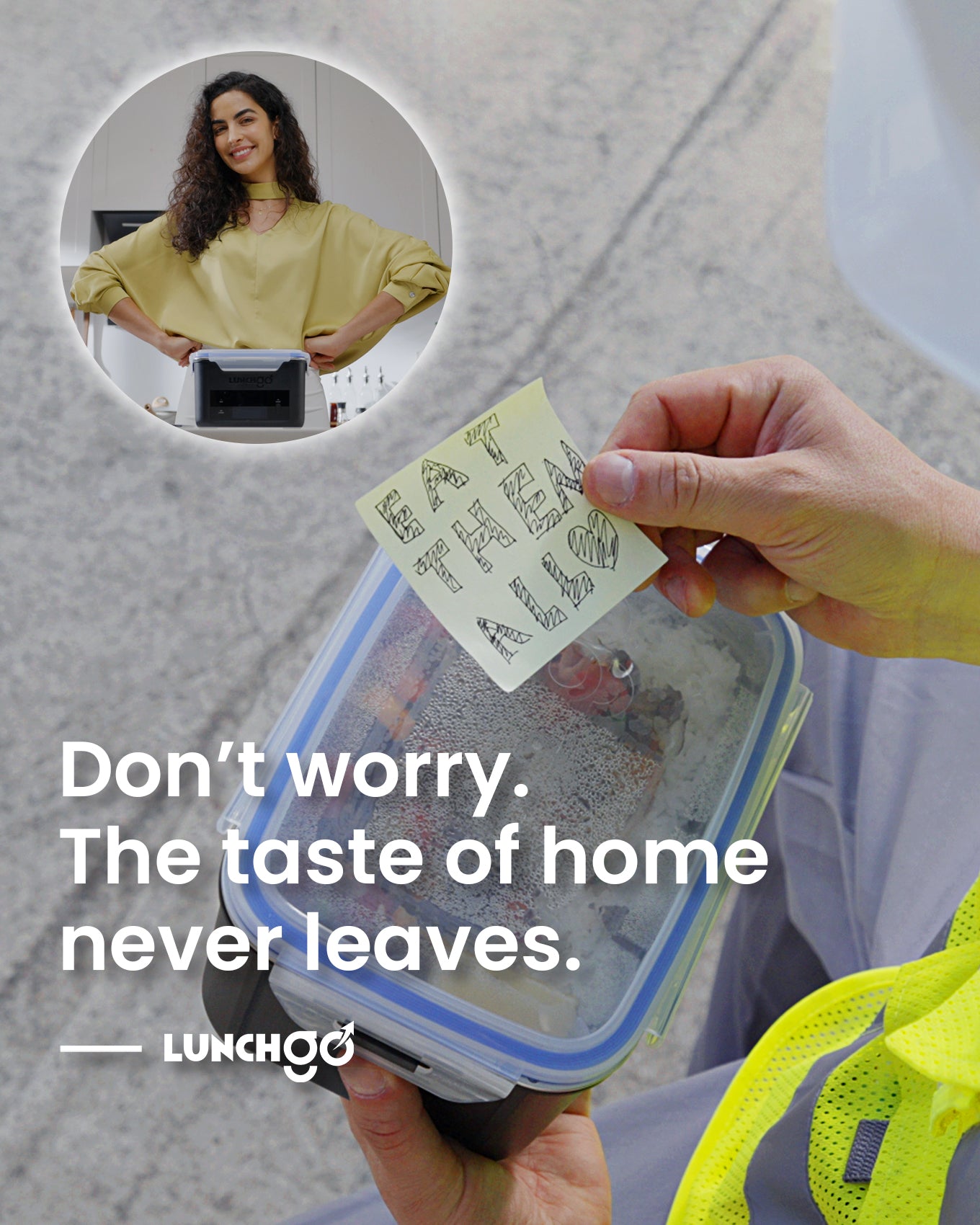 Fiambrera eléctrica inteligente LUNCHGO G1: fiambrera térmica con pantalla táctil y temporizador | Carga rápida tipo C, acero inoxidable 316, calentador de alimentos portátil para el trabajo y viajes