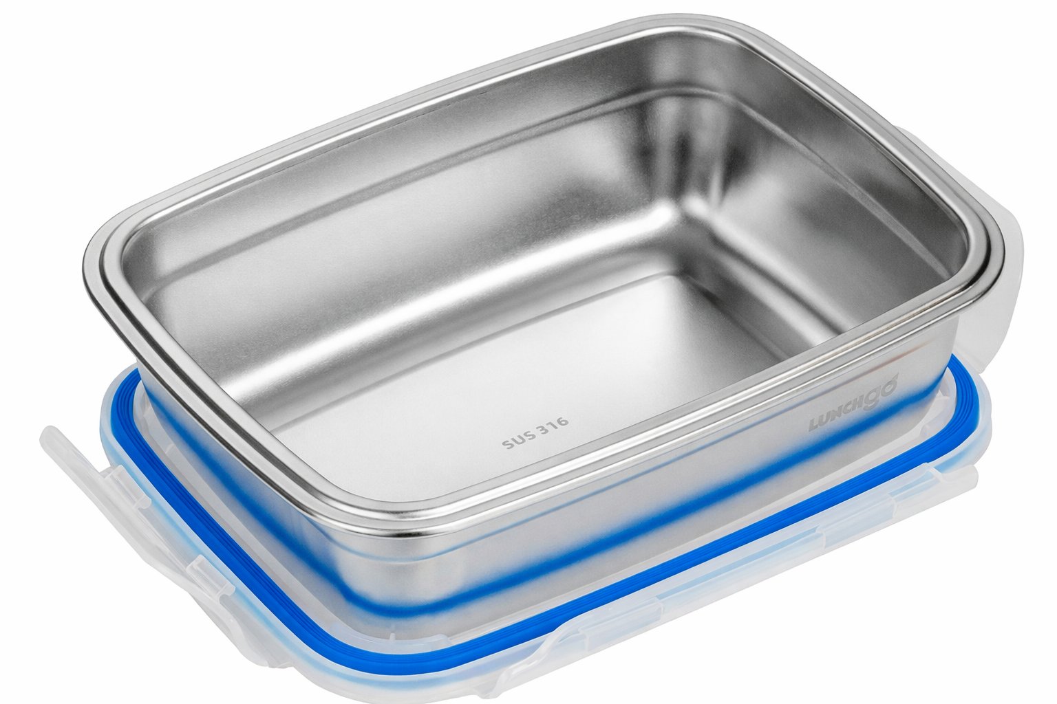 LUNCHGO® [1 Piece 5-Cup (1.2L) Stainless Steel Container for G1 Electric Lunch Box Replacement, 316 Inner Bowl with Airtight Lid, Dishwasher Safe