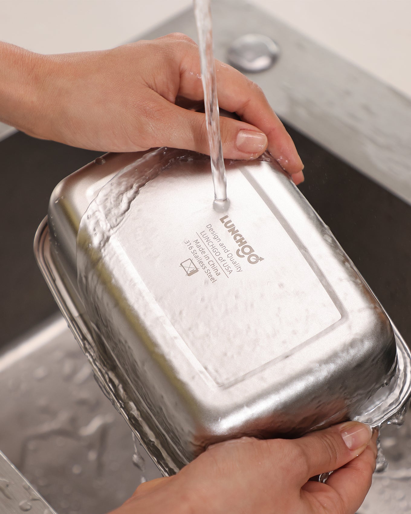 LUNCHGO® [1 Piece 5-Cup (1.2L) Stainless Steel Container for G1 Electric Lunch Box Replacement, 316 Inner Bowl with Airtight Lid, Dishwasher Safe