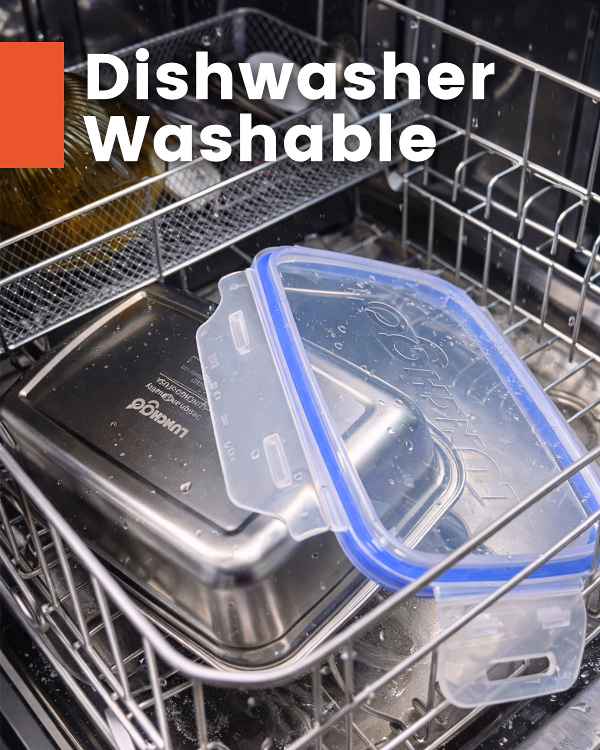 LUNCHGO® [1 Piece 5-Cup (1.2L) Stainless Steel Container for G1 Electric Lunch Box Replacement, 316 Inner Bowl with Airtight Lid, Dishwasher Safe